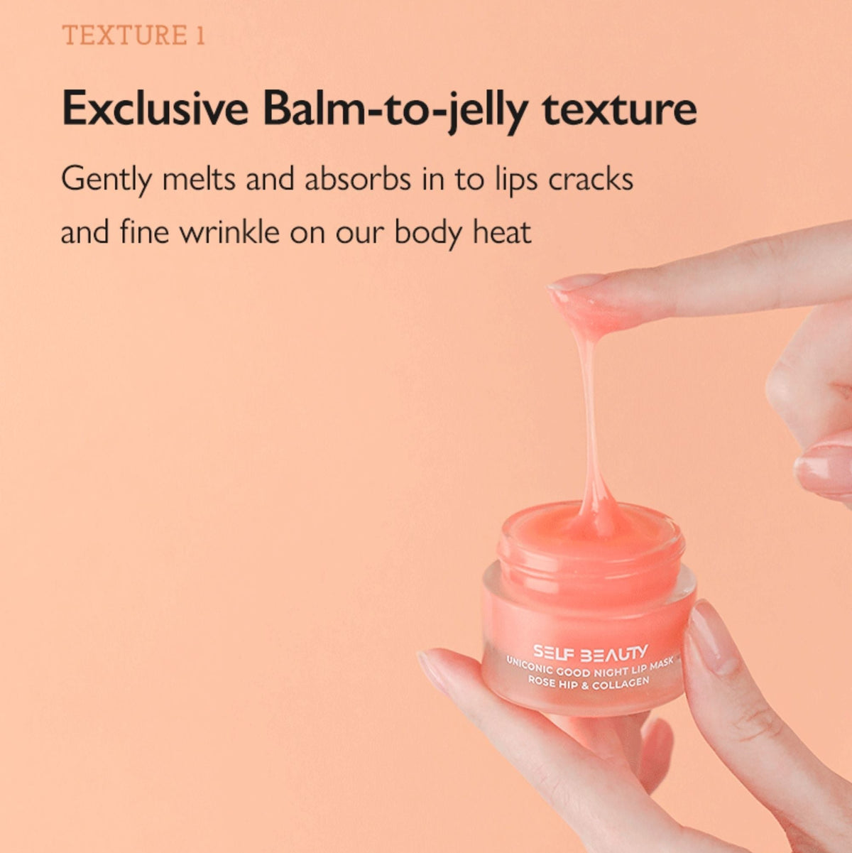 UNICONIC Goodnight Lip Mask - Rosehip & Collagen