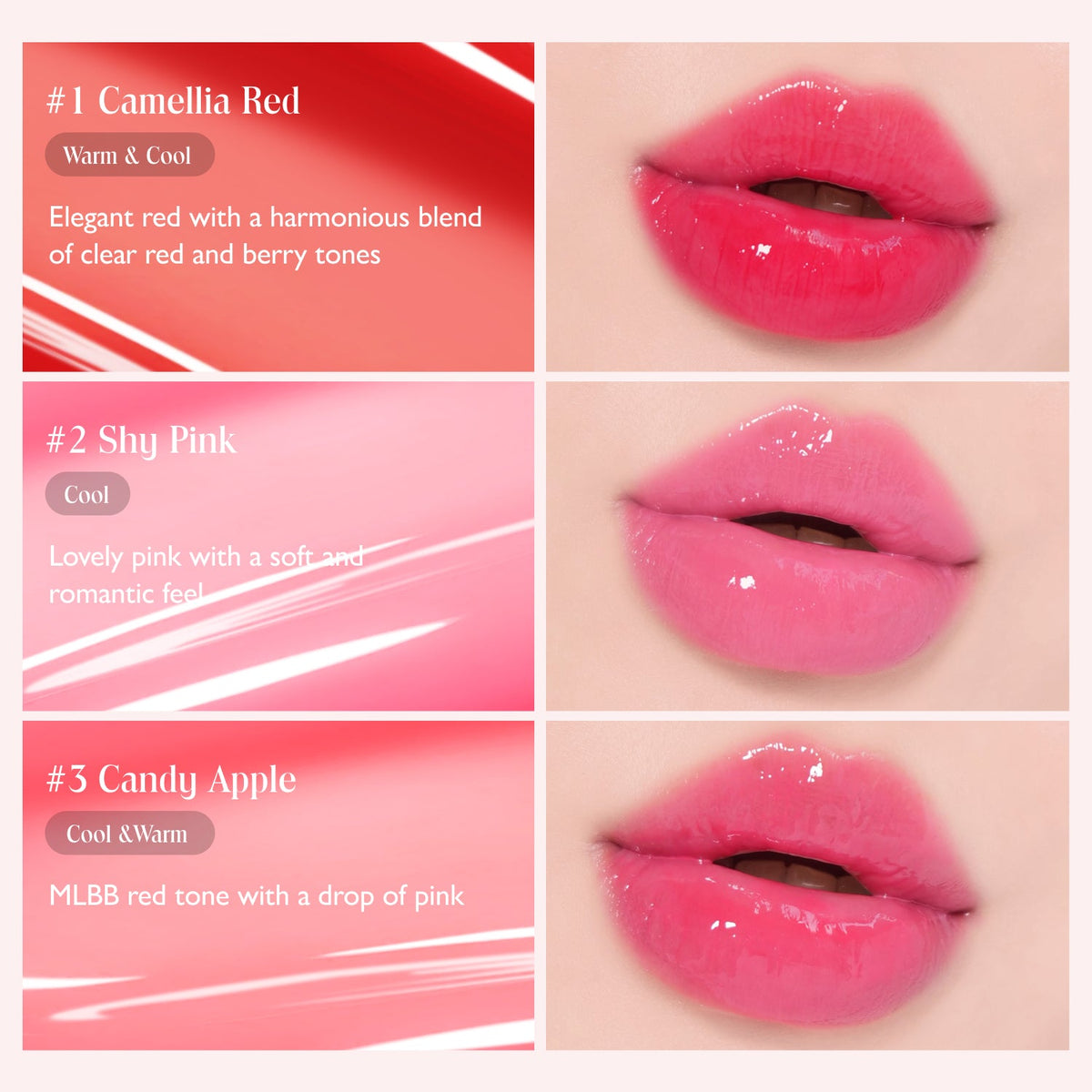  glossy lip result on skin