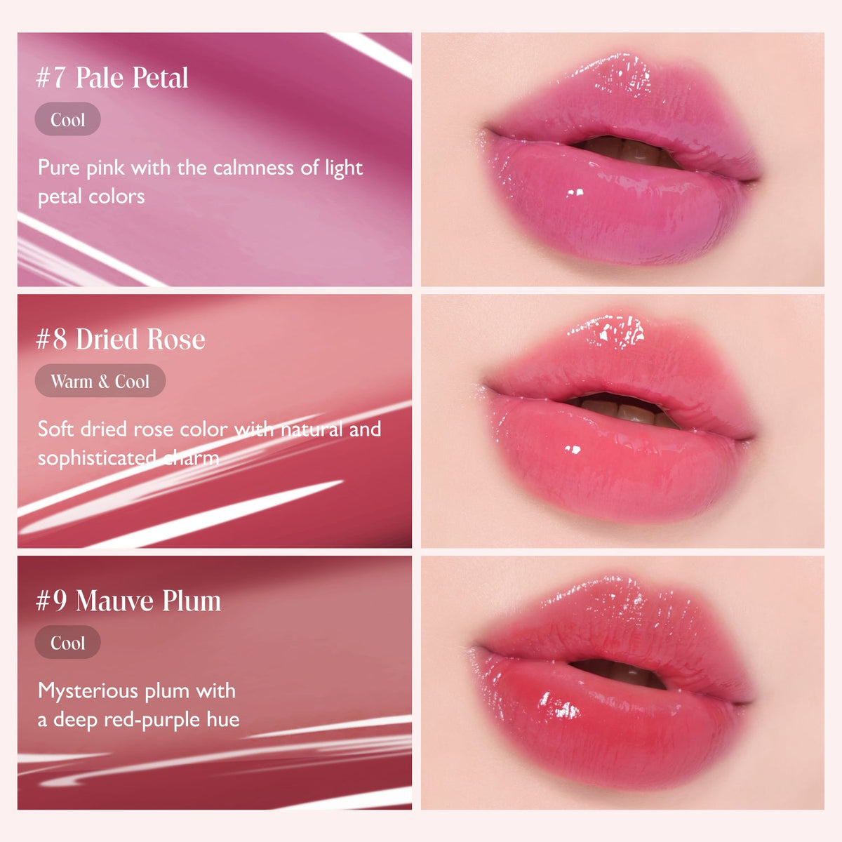  glossy lip result on skin