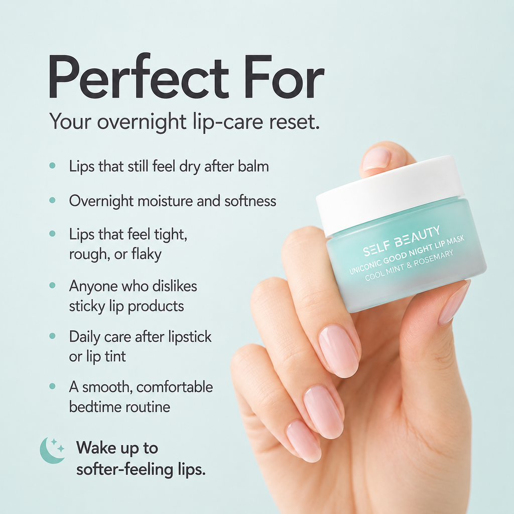 UNICONIC Goodnight Lip mask - Cool Mint & Rosemary