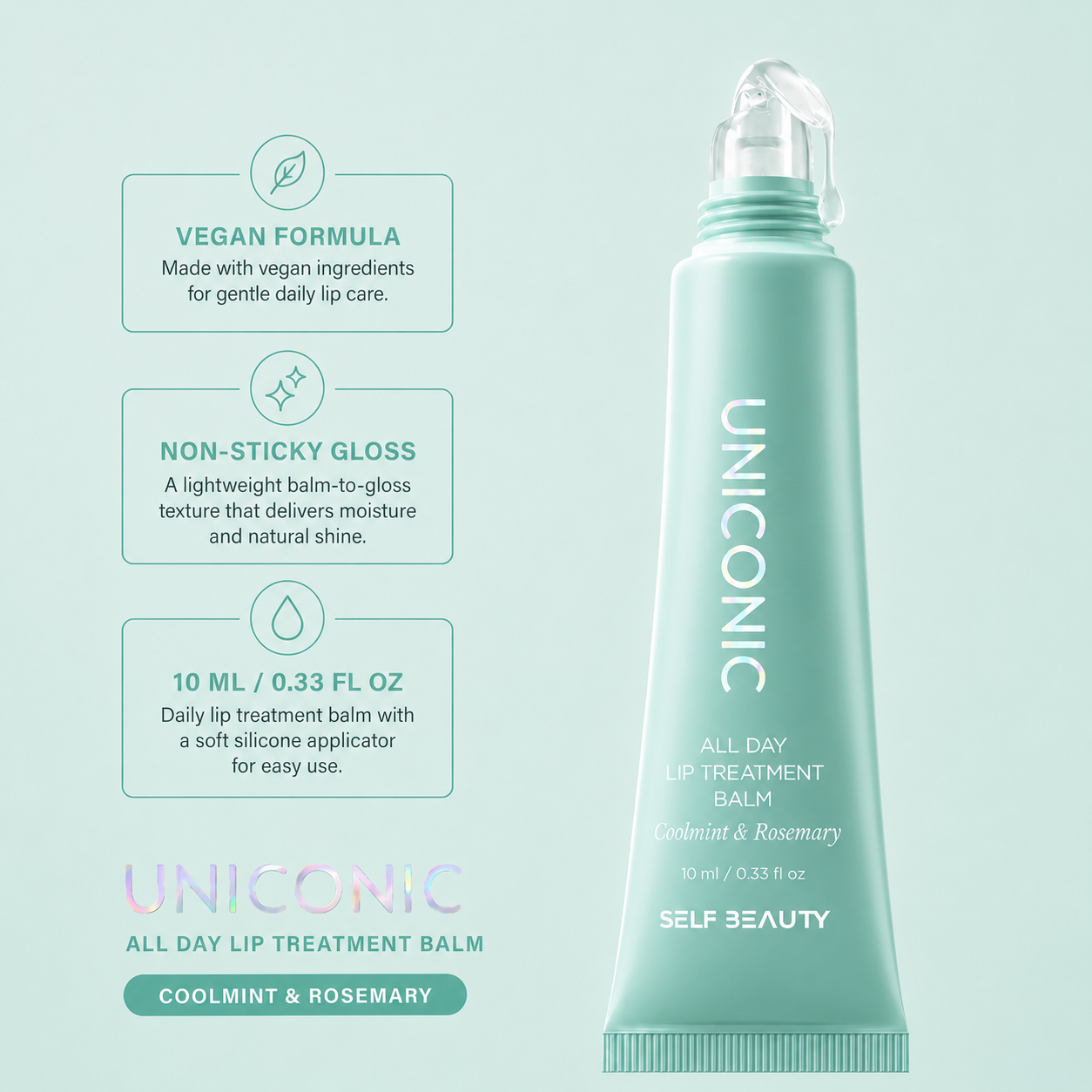 SELFBEAUTY UNICONIC All Day Lip Treatment Balm Coolmint & Rosemary