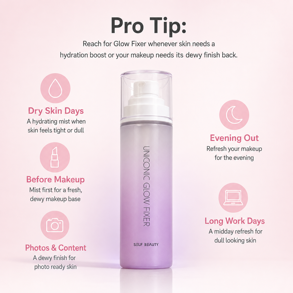 UNICONIC Glow Makeup Setting Spray