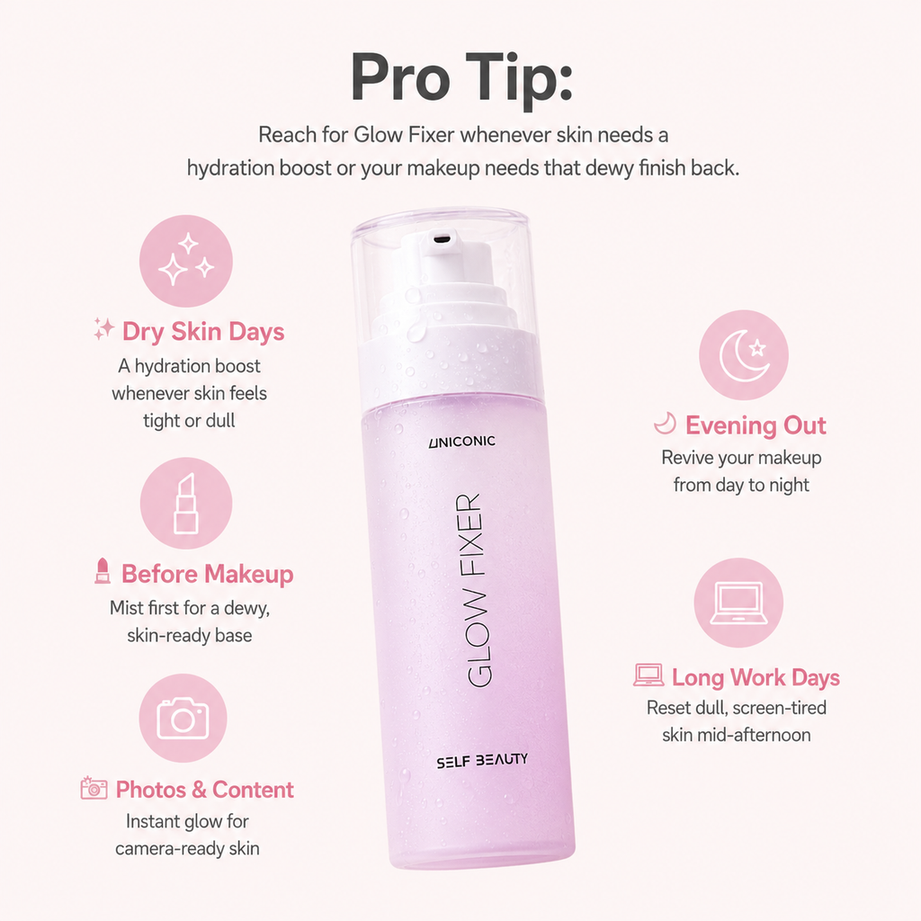UNICONIC Glow Makeup Setting Spray
