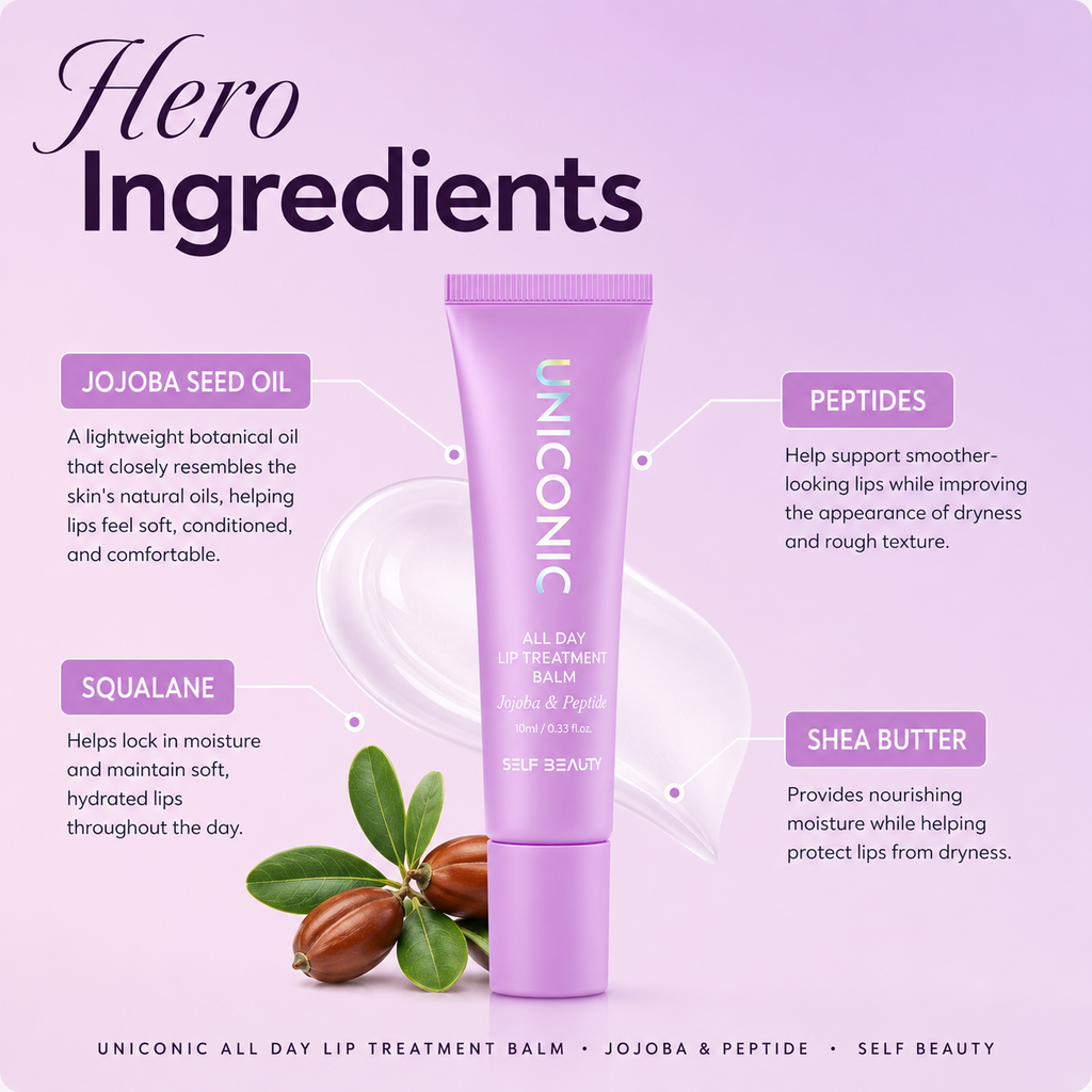 UNICONIC All Day Lip Treatment Balm Jojoba & Peptide
